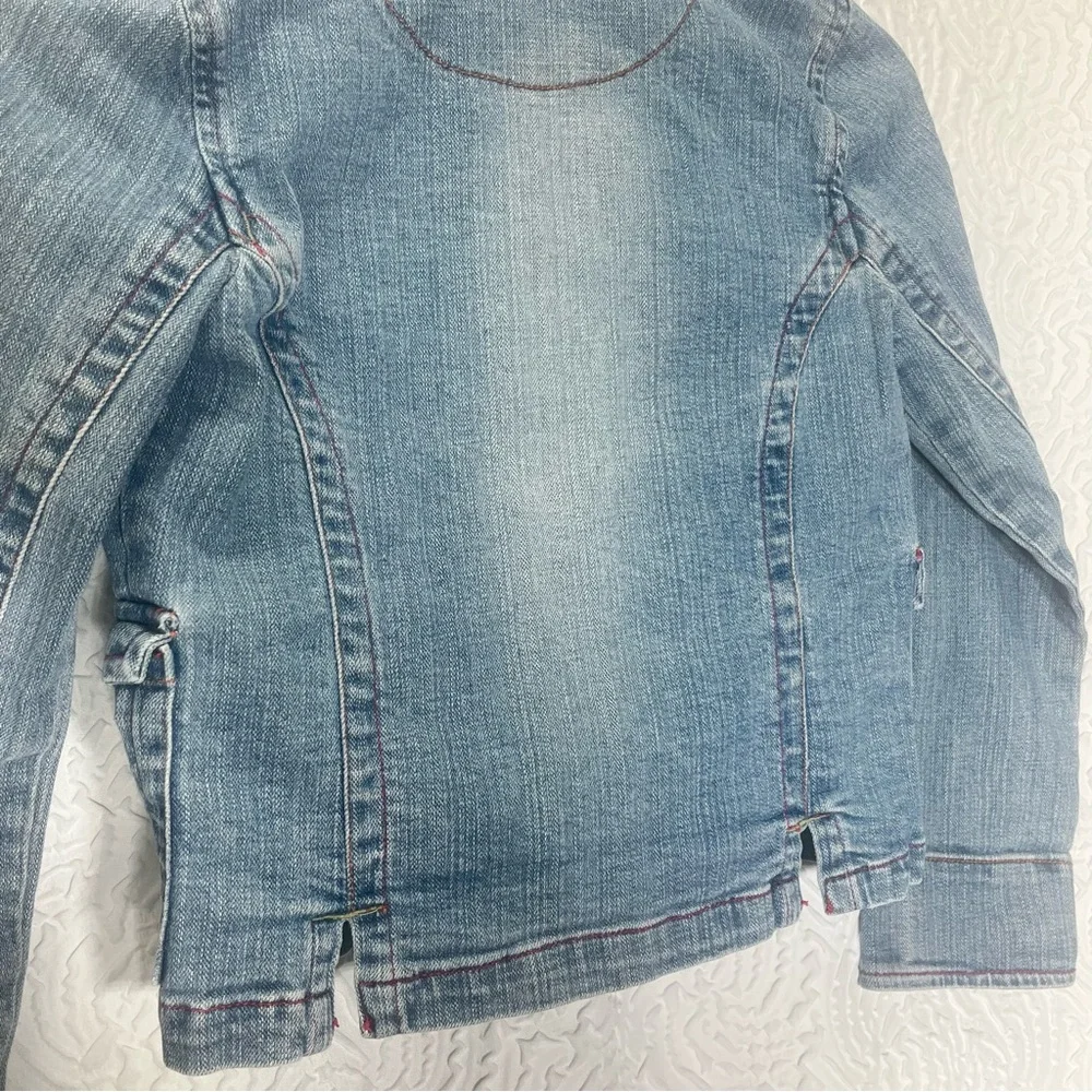 Children’s Place Stretch Pink Stitched Denim Jacket
